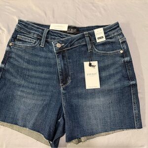 Judy Blue Indigo Blue High-Rise Denim Shorts